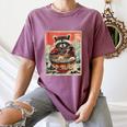 Raccoon Ramen Anime T-Shirt - Japanese Noodles Style for Women Moss