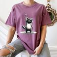 Retro Raccoon Rock Music Women’s Comfort Colors T-Shirt Moss
