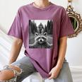 Scared Raccoon & Bigfoot Selfie Women's Comfort T-Shirt Moss