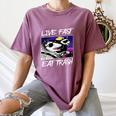 Street Cats & Trash Pandas Tee - Fun Women's Cotton T-Shirt Moss