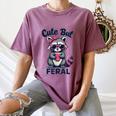 Summer Raccoon Women's T-Shirt - Cute & Funny Comfort Tee Moss