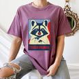 Trash Panda Raccoon Tee - Women's Comfort Colors Animal Design Moss