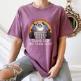 Trash Panda Women's Comfort Colors T-Shirt - Fun Raccoon Design Moss