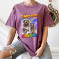 Tummy Ache Survivor Raccoon Women's Small Comfort Colors Tee Moss