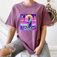 Vaporwave Raccoon Meme Women's T-Shirt - Retro Synthwave Art Moss