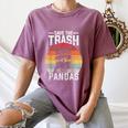 Vintage Raccoon Women's T-Shirt - Retro Save the Trash Pandas Design Moss