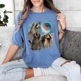 3 Racoon Moon Howling Raccoon Head For Men Women Kid Women's Comfort Colors T-Shirt Blue Jean
