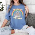 Autism Awareness Women's T-Shirt - Raccoon Meme Comfort Fit Blue Jean