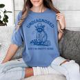 Cowboy Raccoon Meme T-Shirt - Women's Comfort Colors Tee Blue Jean