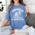 Cowboy Raccoon Women's Comfort T-Shirt - Unique Humor Tee Blue Jean