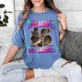 Even Baddies Get Saddies Meme Women's T-Shirt - Raccoon Humor Blue Jean