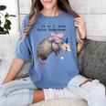 Fairy Godpossum Raccoon T-Shirt - Women's Comfort Colors Tee Blue Jean