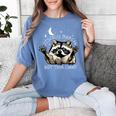 Funny Raccoon Women's T-Shirt - Playful Wildlife Design | Casual Tee Blue Jean