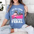 Get In Loser Feral Raccoon Meme - Women's Comfort T-Shirt Blue Jean
