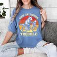 Get In Loser Trash Panda Women's Tee - Funny Animal Graphic Blue Jean