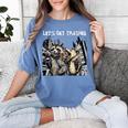 Let's Get Trashed Raccoon & Opossum Drink Beer Women's T-Shirt Blue Jean
