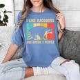 Raccoon Lover Comfort Colors T-Shirt - Introvert Design for Men & Women Blue Jean