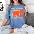 Raccoon Lover T-Shirt - Comfort Colors for Introverted Men & Women Blue Jean