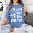 Raccoon Lover Women's T-Shirt - Cute Comfort for Enthusiasts Blue Jean