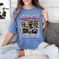 Raccoon Meme Women's Comfort T-Shirt - Playful Style Blue Jean