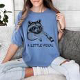 Raccoon Moon Women's T-Shirt - Cute Trash Panda Design Blue Jean
