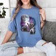 Raccoon Moonlight Women's Comfort Colors T-Shirt | Wildlife Fashion Blue Jean