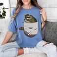 Raccoon Pocket Women's Comfort Tee - Ideal for Animal Lovers Blue Jean