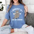 Raccoon Trash Panda Gym Shirt | Women's Comfort Colors Tee Blue Jean