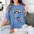 Raccoon Trash Panda Women's T-Shirt | Casual Cartoon Modern Design Blue Jean
