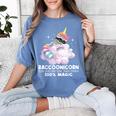 Raccoonicorn Women's T-Shirt – Whimsical Unicorn Trash Panda Delight Blue Jean