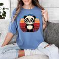 Retro Panda Sunglasses T-Shirt - BBQ & Pool Party Women's Tee Blue Jean