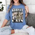 Retro Raccoon Summer Women's Tee | Unhinged & Feral Design Blue Jean