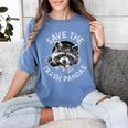 Save The Trash Pandas Raccoon Animal Lover Women's Comfort Colors T-Shirt Blue Jean