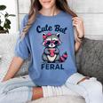 Summer Raccoon Women's T-Shirt - Cute & Funny Comfort Tee Blue Jean