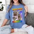 Tummy Ache Survivor Raccoon Women's Small Comfort Colors Tee Blue Jean