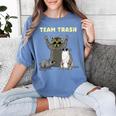 Women's Short Sleeve T-Shirt | Garbage Gang Opossum Raccoon Fun Blue Jean