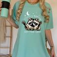 Funny Raccoon Women's T-Shirt - Playful Wildlife Design | Casual Tee Chalky Mint