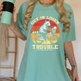 Get In Loser Trash Panda Women's Tee - Funny Animal Graphic Chalky Mint