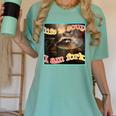 Life Is Soup Ironic Raccoon Meme Women's Comfort Colors Tee Chalky Mint
