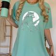 Raccoon Guitarist Women's T-Shirt - Fun Moon Meme Style Chalky Mint