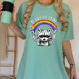 Raccoon LGBTQ Pride T-Shirt - Be Gay Do Crime Comfort Tee Chalky Mint