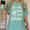 Raccoon Lover Women's T-Shirt - Cute Comfort for Enthusiasts Chalky Mint