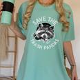 Raccoon Lovers' Women’s Comfort Colors Tee | Save The Trash Pandas Chalky Mint