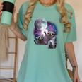 Raccoon Moonlight Women's Comfort Colors T-Shirt | Wildlife Fashion Chalky Mint