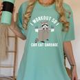 Raccoon Trash Panda Gym Shirt | Women's Comfort Colors Tee Chalky Mint
