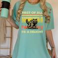 Retro Angry Raccoon Tee - Women's Comfort Fit | Playful Design Chalky Mint