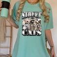 Retro Raccoon Summer Women's Tee | Unhinged & Feral Design Chalky Mint