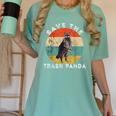 Save the Trash Panda | Retro Raccoon Women's T-Shirt - Vintage Appeal Chalky Mint