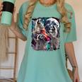 Three Raccoon Moon Women's Comfort Colors T-Shirt | Funny Meme Tee Chalky Mint