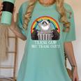 Trash Panda Women's Comfort Colors T-Shirt - Fun Raccoon Design Chalky Mint